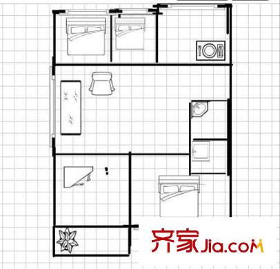 臨鳳樓 4室 戶型圖