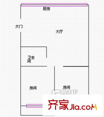 臨鳳樓 2室戶型圖