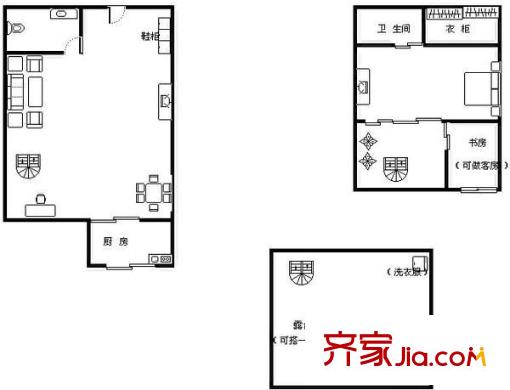 時代名城 2室 戶型圖