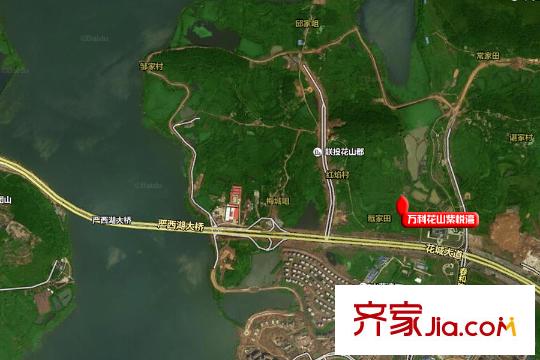 萬科花山紫悅灣交通圖