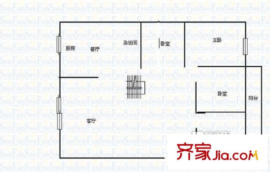 錦江花園三區(qū) 戶型圖  