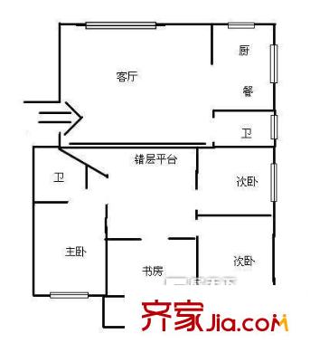錦江花園三區(qū) 戶型圖  