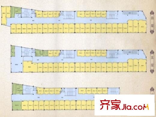 君臨盛世茶亭戶型圖B區(qū)地塊四 4-6層 