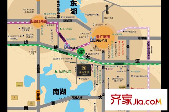 金地天悅區(qū)位圖