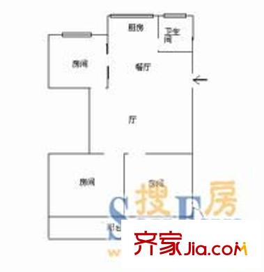 光明花園 3室 戶型圖