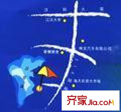 海天一色別墅交通圖