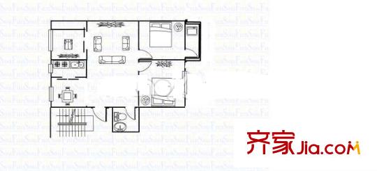  安淡新村 3室戶型圖