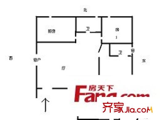 永輝花園 3室 戶型圖