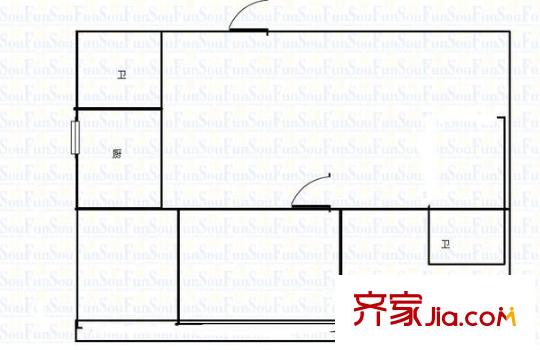 永輝花園 3室 戶型圖