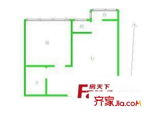 中山花園 3室 戶型圖