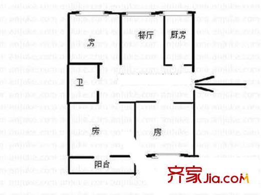 同德園 3室戶型圖