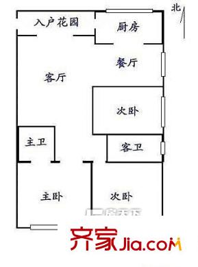 同德園 3室戶型圖