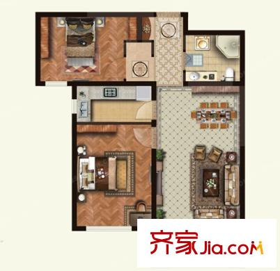 古田四路精品園戶型圖2室2廳 戶型圖 2室2廳