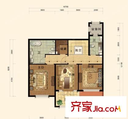 飛帆小區(qū)戶型圖3室2廳 3室2廳