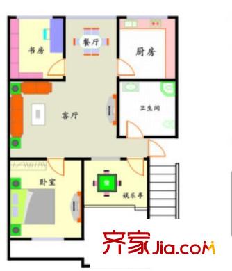 千家街社區(qū)戶型圖2室2廳 戶型圖 2室2廳