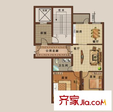發(fā)展社區(qū)戶型圖3室2廳 戶型圖 3室2廳