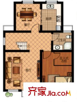 東新熙園戶型圖1室2廳 戶型圖 1室2廳