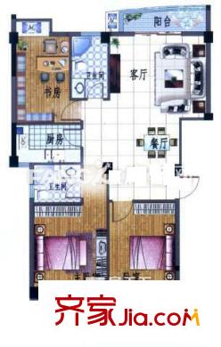 溫馨家園 3室戶型圖3221