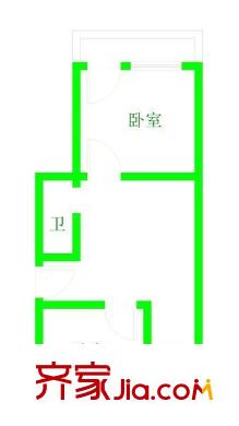 同德新村 2室 戶型圖