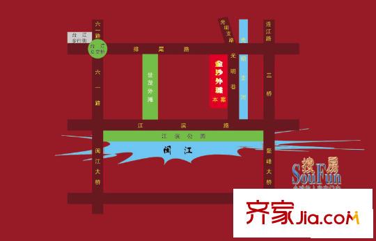 融鳳江濱交通圖