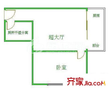 群升國際F區(qū) 3室 戶型圖