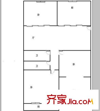 金祥花園 3室 戶型圖