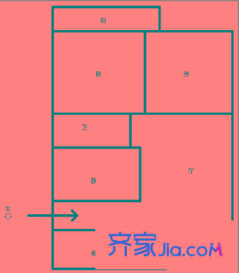 金祥花園 4室 戶型圖