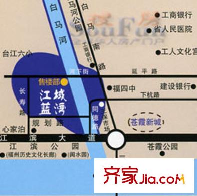 江域藍(lán)灣交通圖