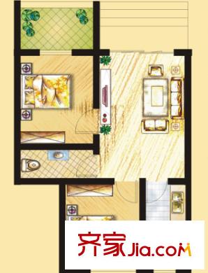 頤和苑戶(hù)型圖2室2廳 2室2廳