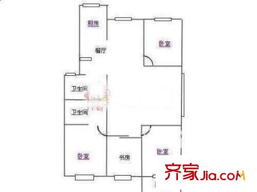 錦華新苑 4室 戶型圖