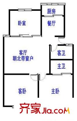 錦華新苑 3室 戶型圖