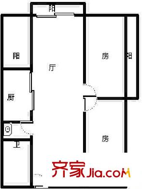 廣達(dá)豪門 3室 戶型圖