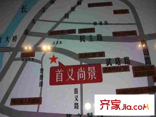 美聯(lián)首義尚景交通圖醫(yī)院分布圖