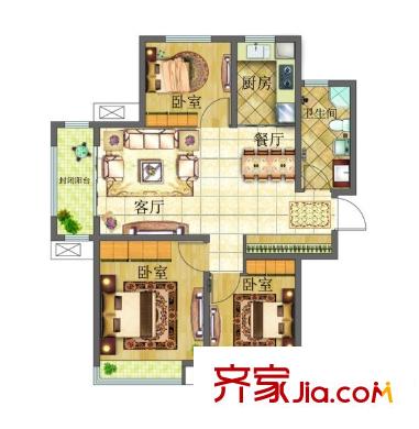  美聯(lián)首義尚景 戶型圖