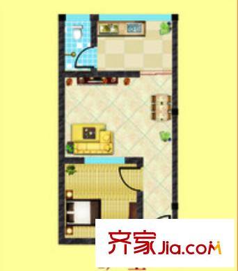 康樂苑戶型圖1室2廳 1室2廳