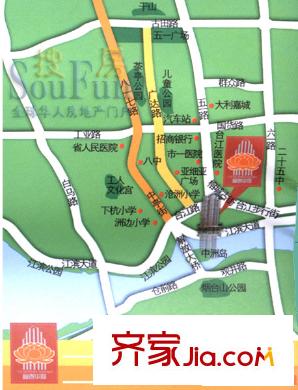 福泰華庭交通圖
