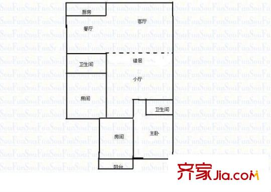 烏山文心園 4室 戶型圖
