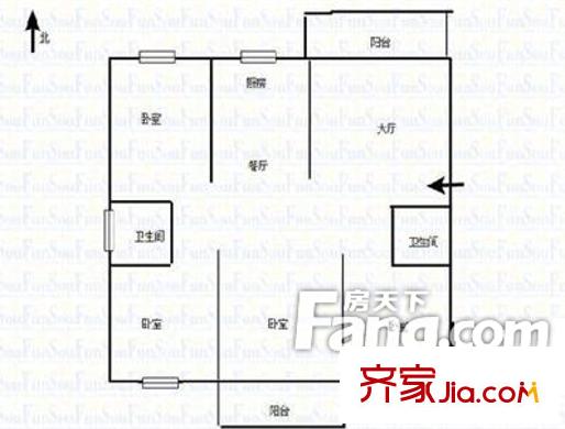 王莊蓮園 4室戶型圖