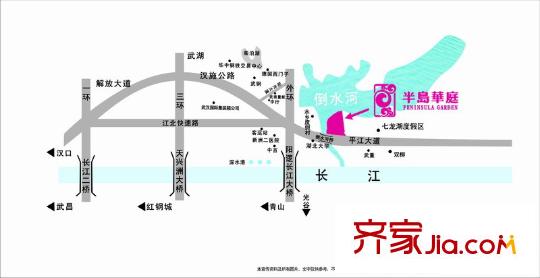 半島華庭交通圖