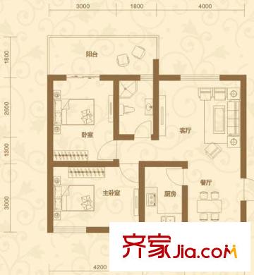 銀通麗水天成 一期N3 戶型圖