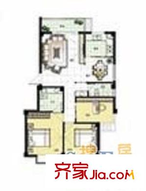 雙拋一里 1室 戶型圖