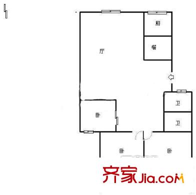 北大公寓 戶型圖