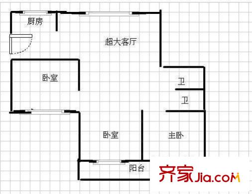 北大公寓 戶型圖