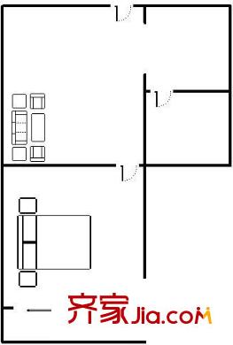正祥萬升小區(qū)東區(qū)戶型圖萬升東區(qū) 1室 戶型圖 1室1廳1衛(wèi)1廚