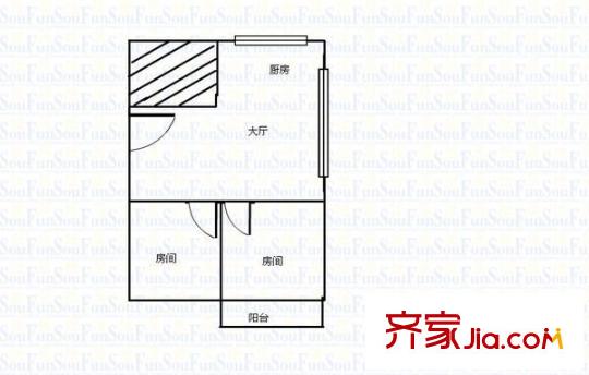 望湖新苑 2室 戶型圖