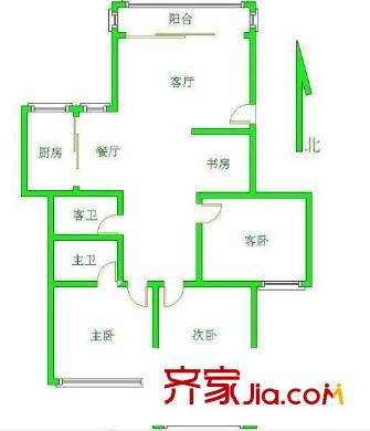 閩發(fā)綜合樓 4室 戶型圖
