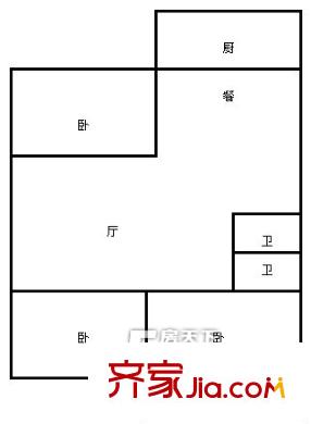 福州 南臺(tái)商都二期 3室戶型圖