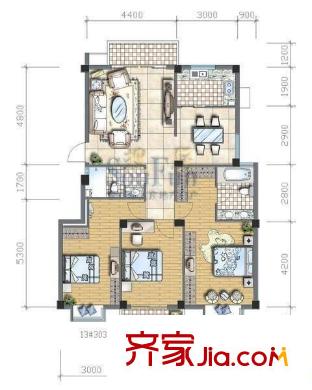 閩發(fā)綜合樓 6室 戶型圖