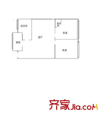 同昌花園 2室 戶型圖