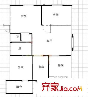閩運公寓 4室 戶型圖
